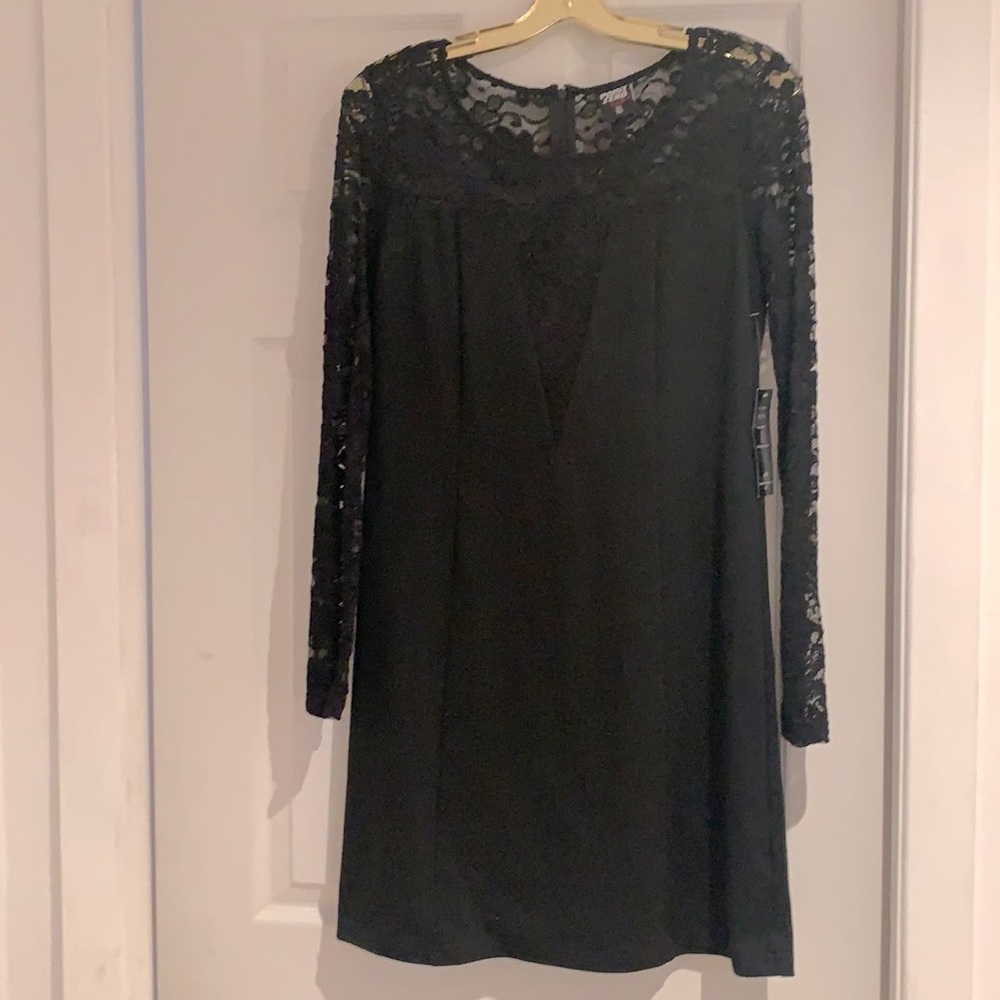 Point Zero Black Dress With Lace